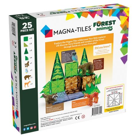 Magna-Tiles Forest Animals, set magnetic - poza 2