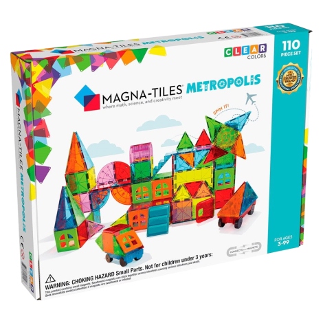MAGNA-TILES Metropolis, set magnetic 110 piese - poza 1