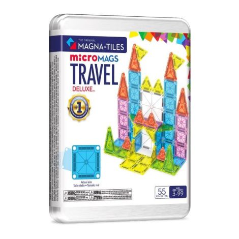 MAGNA-TILES microMAGS Travel Deluxe, 55 piese - poza 1