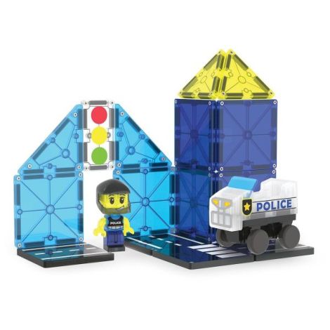 MAGNA-TILES Police Patrol, 20 piese - poza 3