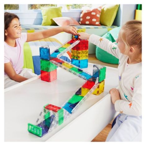 MAGNA-TILES Rail Racers Deluxe, 90 piese - poza 2