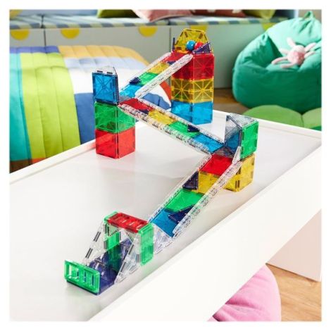 MAGNA-TILES Rail Racers Deluxe, 90 piese - poza 4