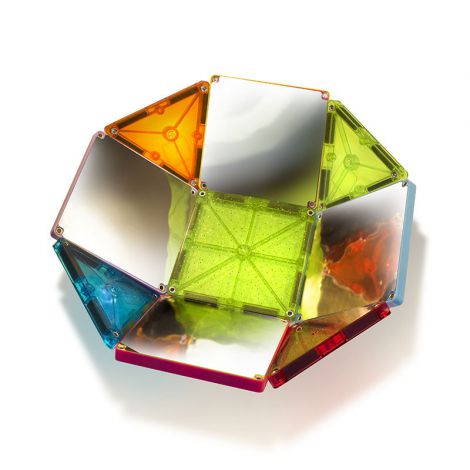 Magna-Tiles Stardust cu sclipici si oglinzi (15 piese) - poza 2