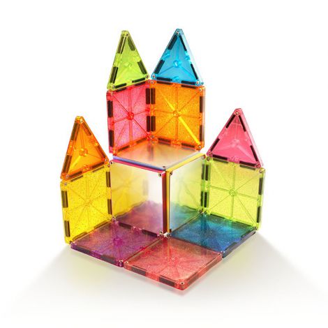Magna-Tiles Stardust cu sclipici si oglinzi (15 piese) - poza 3