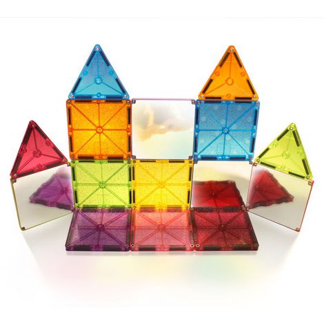 Magna-Tiles Stardust cu sclipici si oglinzi (15 piese) - poza 4