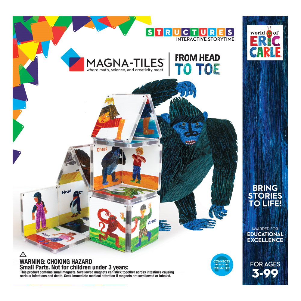 Magna-Tiles Structures, Din cap pana in picioare, Eric Carle multicolor