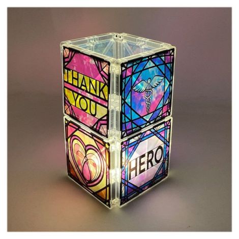 Magna-Tiles Structures, Luminary Heroes, vitralii mici - poza 2