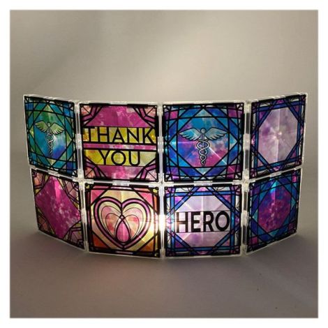 Magna-Tiles Structures, Luminary Heroes, vitralii mici - poza 3