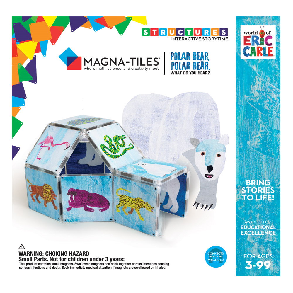 Magna-Tiles Structures, Ursule polar, tu ce auzi?, Eric Carle multicolor