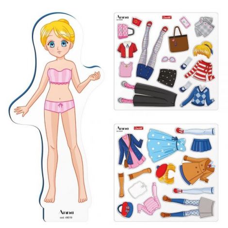 Magnetic Fashion Anna, 5+ ani, Quercetti Q02925 - poza 5
