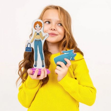 Magnetic Fashion Maggie, 5+ ani, Quercetti Q02927 - poza 4