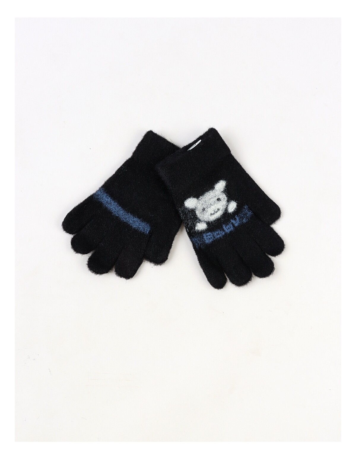 Manusi copii baby rabbit negru