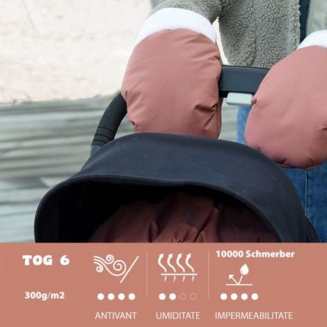 Manusi pentru carucior Beaba Heather Terracotta - poza 3