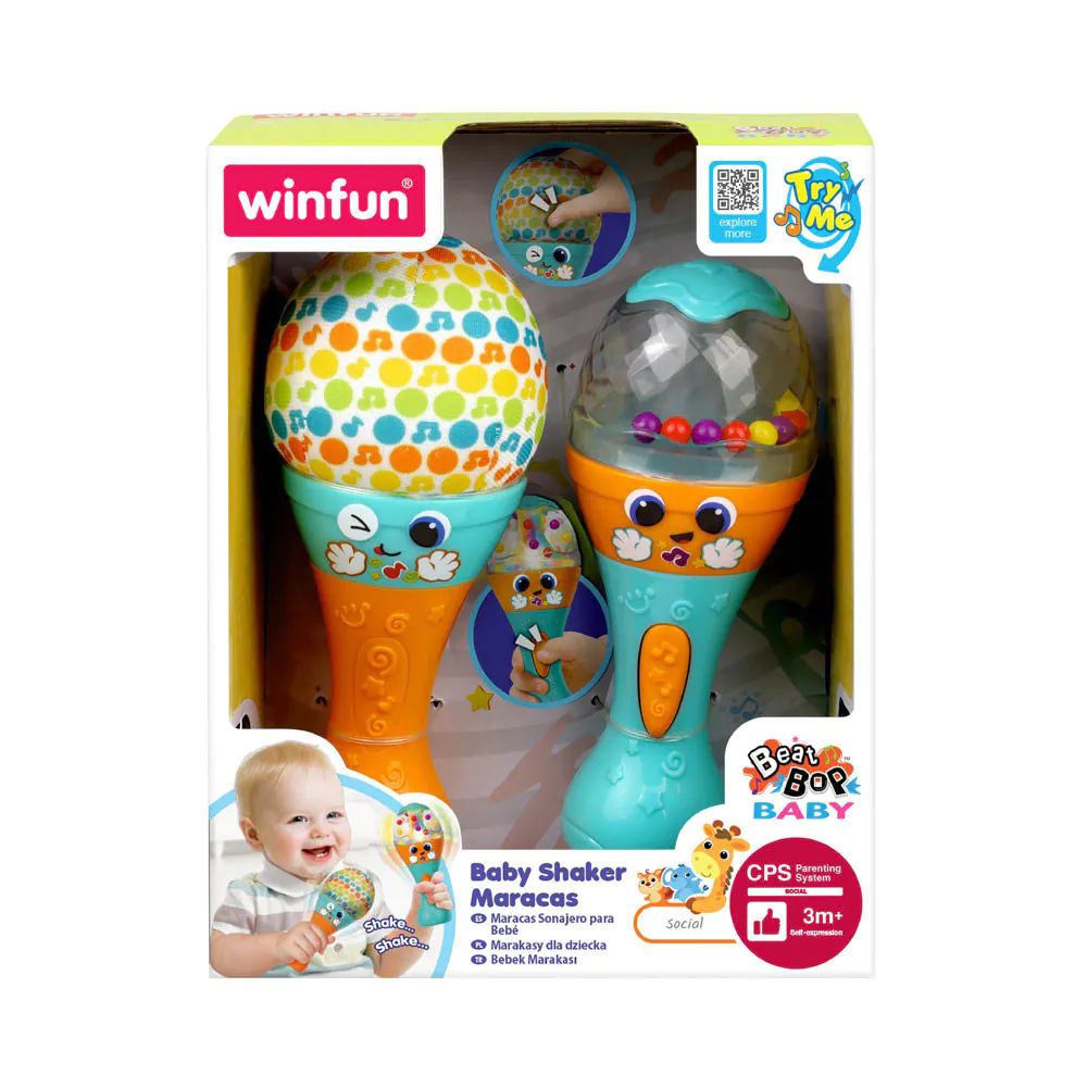 Maracas cu sunete si lumini Winfun Baby Shaker - poza 2