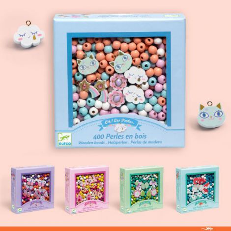 Margele curcubeu, Djeco beads Rainbow - poza 5
