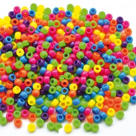 Margele din plastic culori de baza neon - poza 2
