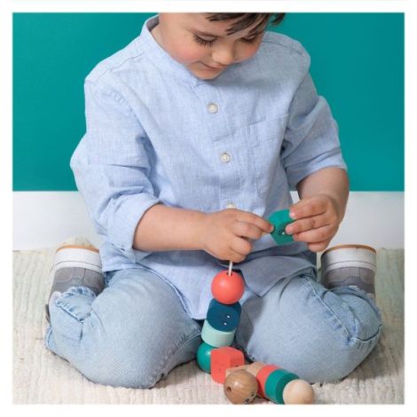 Margele mari de insirat din lemn, Junior Beads - poza 2