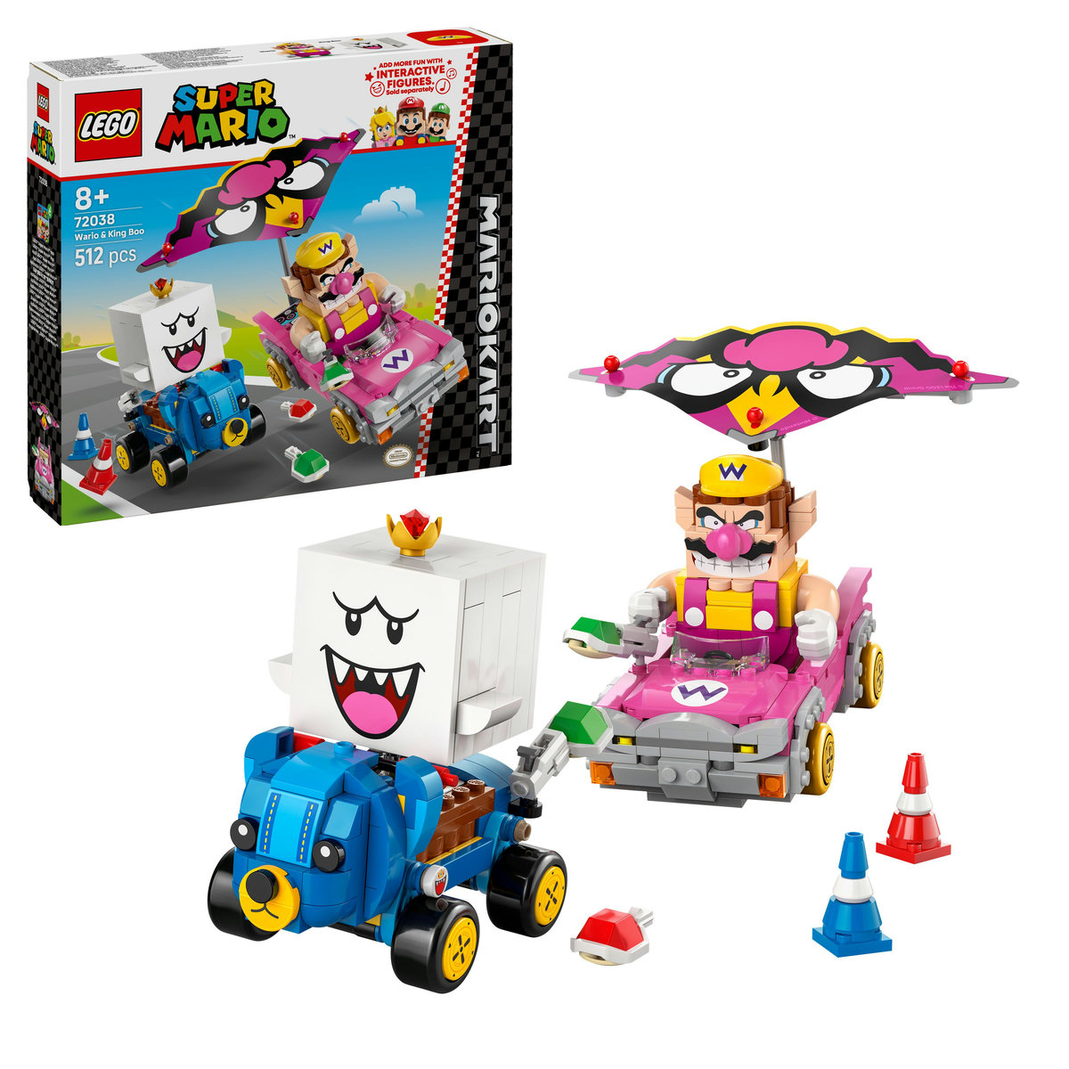 Mario Kart - Wario si King Boo