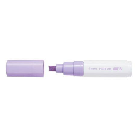 Marker cu vopsea pe baza de apa,varf tesit 8mm, Pilot Pintor Pastel,violet