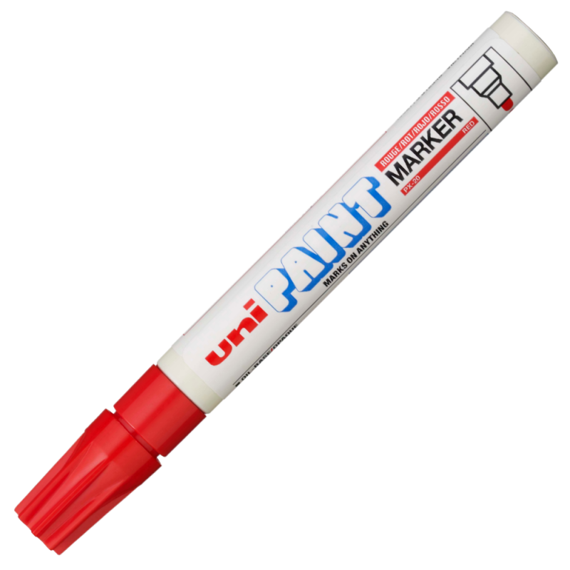Marker cu vopsea pe baza de ulei,varf rotund,2.2-2.8 mm-rosu