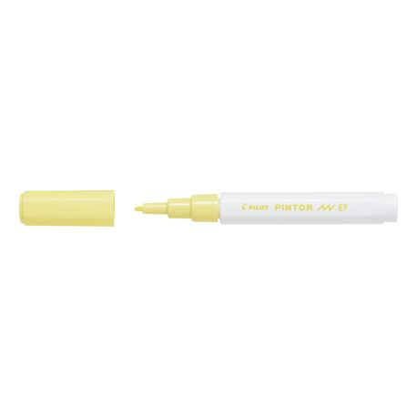 Marker cu vopsea Pilot Pintor Pastel EF culori pastelate 0.7mm Marker cu vopsea Pilot Pintor Pastel varf rotund 2.30 mm galben