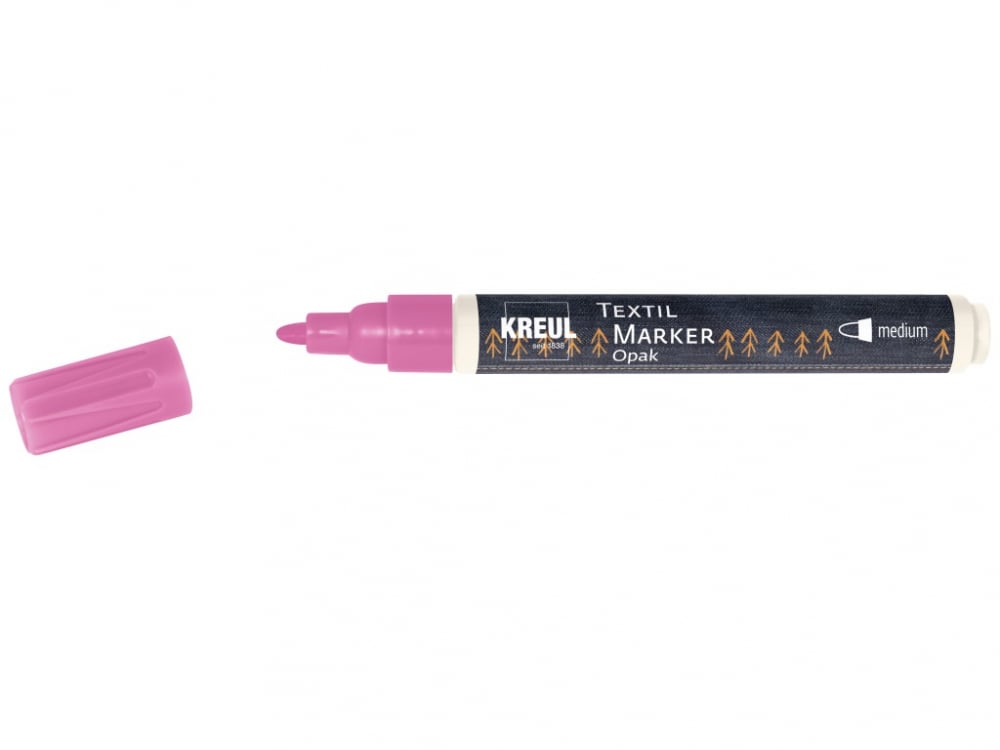 Marker Kreul Opak pentru textile Opak Kreul,varf mediu 2-4 mm, 13 culori