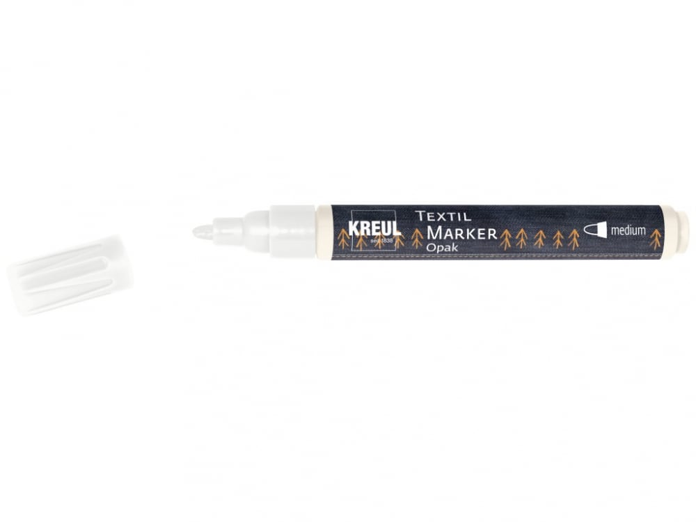 Marker Kreul Opak pentru textile Opak Kreul,varf mediu 2-4 mm, 13 culori