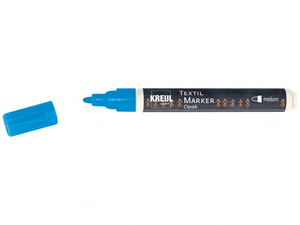 Marker Kreul Opak pentru textile Opak Kreul,varf mediu 2-4 mm, 13 culori