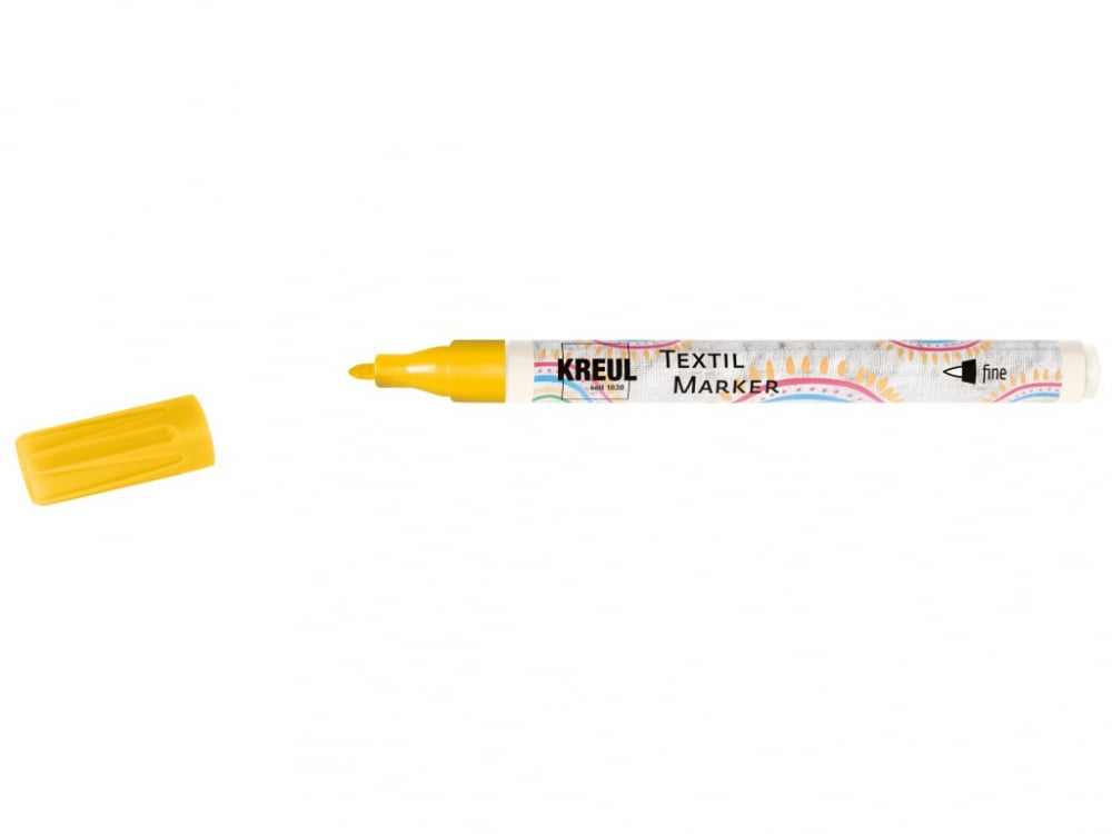 Marker Kreul pentru textile ,varf fin 1-2 mm, 11 culori