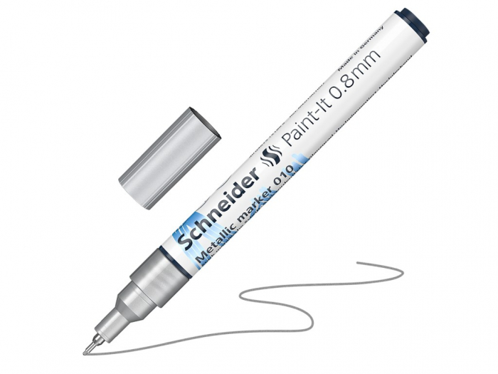 Marker metalic Paint-It 010 0,8 mm,argintiu metallic