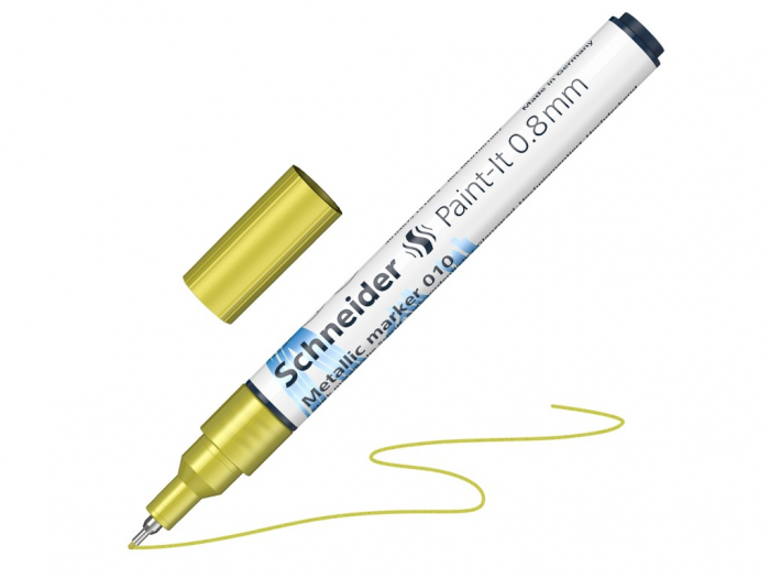Marker metalic Paint-It 010 0,8 mm,galben metallic