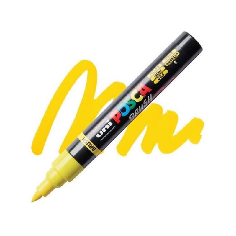 Marker Posca cu varf tip pensula PC-5BR 1-4mm,16 culori