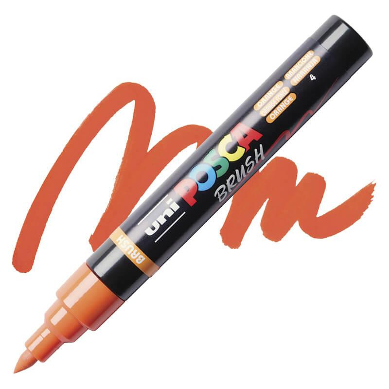 Marker Posca cu varf tip pensula PC-5BR 1-4mm,16 culori