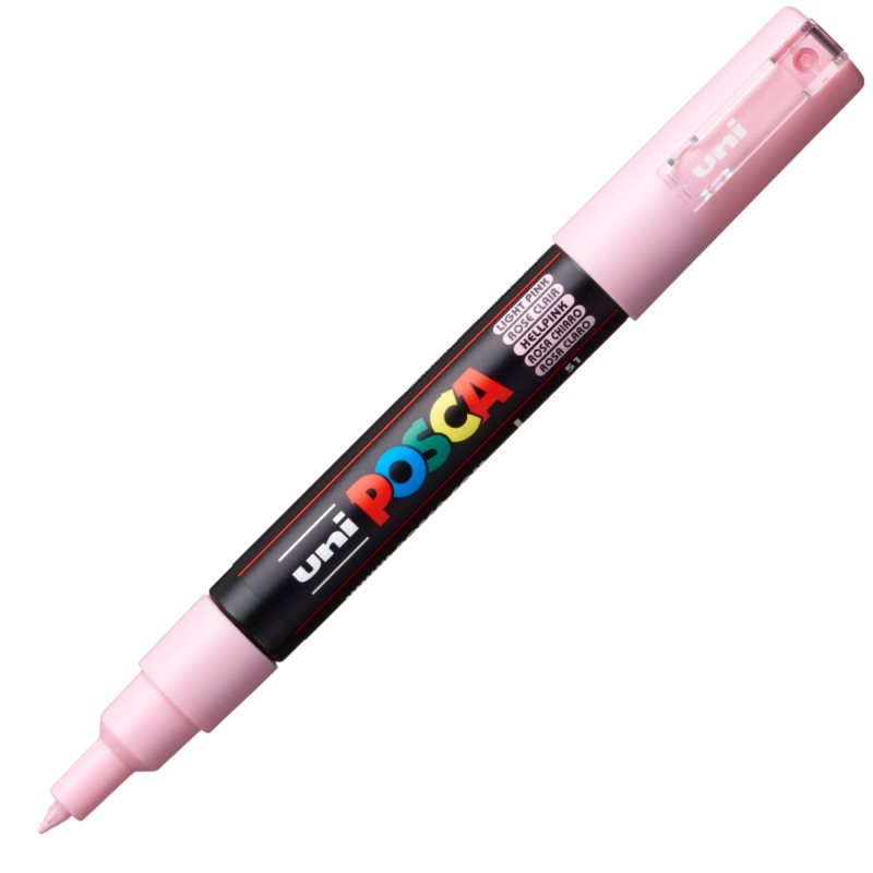 Marker UNI PC-1M Posca 0.7 mm,varf rotund,roz deschis