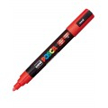 Marker UNI PC-5M Posca, 1.8-2.5 mm,varf mediu,rosu