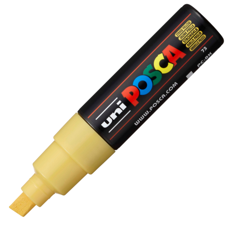 Marker UNI PC-8K Posca, 8.0 mm,varf tesit,galben pai