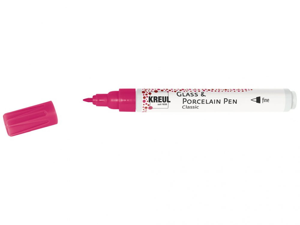 Markere Kreul Classic Fine pentru sticla si portelan, varf fin 1-2 mm, diverse culori