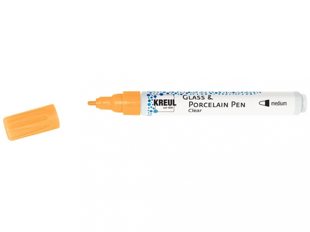 Markere Kreul Clear pentru sticla si portelan, varf mediu 2-4 mm,diverse culori