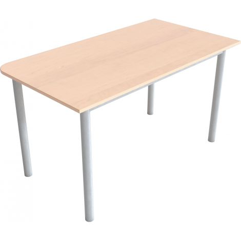 Masa conferinta colt rotunjit modul dreapta - culoare fag - poza 2