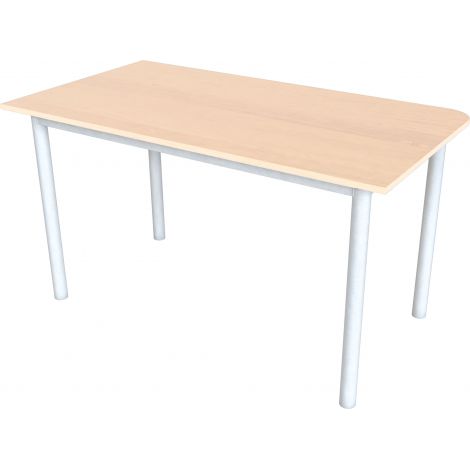 Masa conferinta colt rotunjit modul stanga - culoare fag