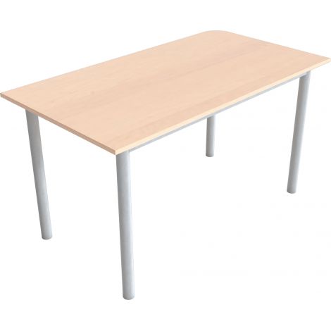 Masa conferinta colt rotunjit modul stanga - culoare fag - poza 2