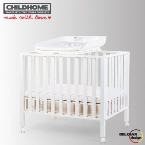 Masa de infasat pentru patut Childhome Evolux, 83x60 cm, Alb - poza 4