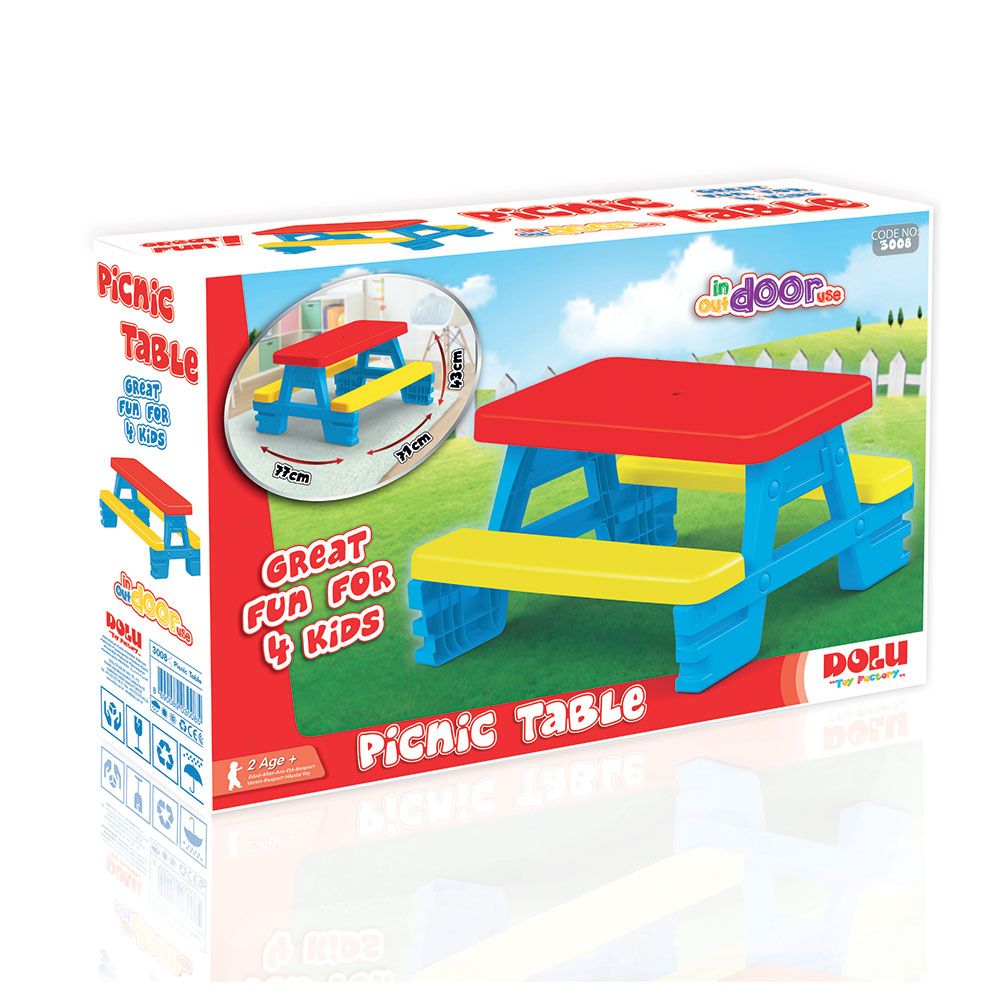 Masa de picnic pentru patru persoane Dolu - poza 4