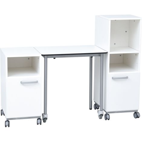 Masa dreptunghilara Easymove alba, marime 6, 76 cm inaltime - poza 5