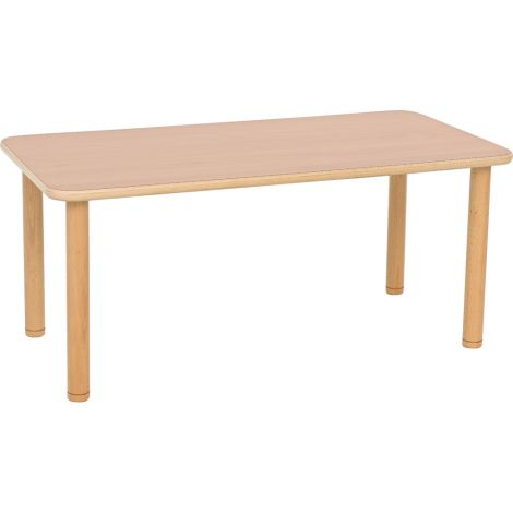 Masa dreptunghiulara Flexi 120x60 cm, cu blat gros, ajustabila mas 0-3, gradinita - poza 1