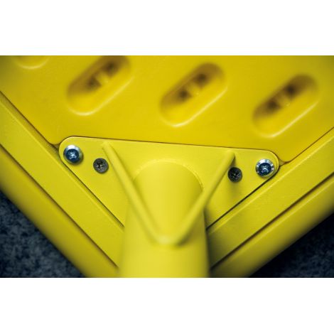 Masa dreptunghiulara galbena din plastic reglabila marimea 0-3 pentru gradinita - poza 5