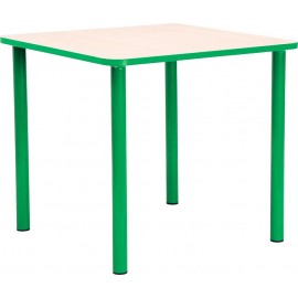 Masa gradinita - Bambimo - Patrata - Cant colorat - marimea 2 - Verde