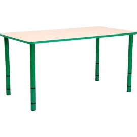 Masa gradinita Bambino - Dreptunghiulara - Cant colorat - Inaltime reglabila - marimea 0-3 – Verde - poza 1
