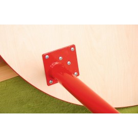 Masa gradinita - Bambino - Rotunda - Cant colorat - Inaltime reglabila - Marimea 0-3 – Rosu - poza 2