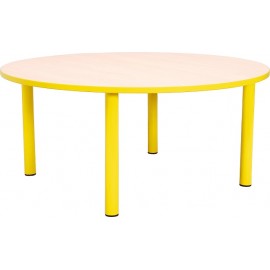 Masa gradinita -Bambino - Rotunda - Cant colorat - marimea 0 - Galben